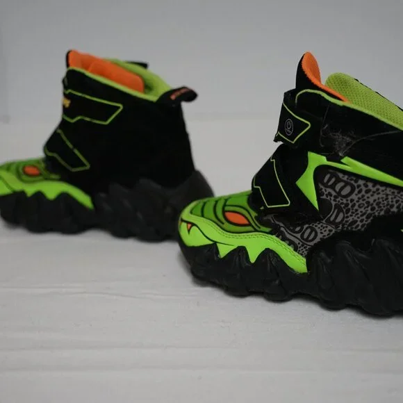 Toddler Boy Sketcher's Light Up Dinosaur Boots, Size 11, Water Resistant - Picture 7 of 11
